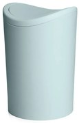 Pattumiera bagno in polipropilene azzurro cielo 6 Lt con coperchio basculante