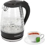 Bollitore elettrico in vetro 1,7 L 2200 W nero