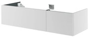 Mobile da bagno sotto lavabo Neo bianco laccato L 135 x H 32 x P 48 cm 1 cassetto, lavabo non incluso