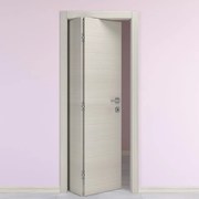 Porta pieghevole a libro asimmetrica Oxford palissandro L 70 x H 210 cm destra