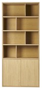 Libreria finitura legno chiaro rovere L92 cm NAGANO