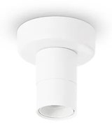 Plafoniere - Lampade Da Soffitto Set Metallo Bianco 1 Luce E27