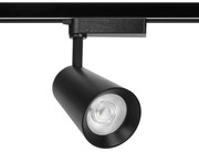 Faro LED 40W Monofase Nero CRI92 CCT Bianco Variabile 38° Bridgelux LED Colore Bianco Variabile CCT