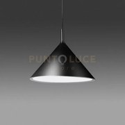 Barbie s/g - lampadario a sospensione in alluminio nero/bianco opac...