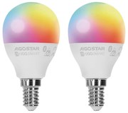 SET 2x Lampadina LED RGBW dimmerabile MESH Smart E14/6,5W/230V 2700-6500K - Aigostar