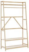 Appendiabiti Con Ripiani 110x40x180 Cm İn Bambù /