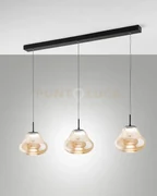Deva sospensione ambra 3 luci lineare a led cct 2700k - 3000k - 400...