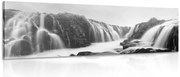 Stampa su tela – Cascate maestose in bianco e nero