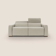 Poseidon divano letto + relax elettrico in tessuto smacchiabile impermeabile T05 panna