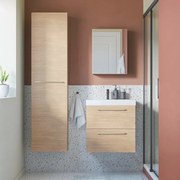 Mobile sottolavabo e lavabo Remix New rovere chiaro L 75 x H 57.7 x P 33 cm 1 vasca