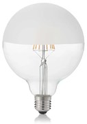 10 Lampadine Led Globo D125 E27 8 Watt 3000 K 780 Lm Trasparente Bianco Satinato