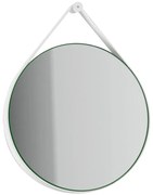 Specchio kiwi tondo in metallo bianco Ø 60 cm