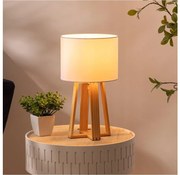 Atmosphera - Lampada da tavolo MOLU 1xE27/25W/230V pino/bianco