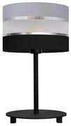 Lampada da tavolo HELEN 1xE27/15W/230V nero/grigio/argento