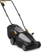 Alpina AL 3820 Li Kit Tagliaerba A Batteria, 2 Batt. 4 Ah + Caric., 38 Cm – Sacco 40 L, Regolaz. Central. 6 Posiz. – Ideale Per Giardini Compatti