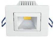 Incasso led pound orientabile bianco 5w 380lm 5500k 9x9x5cm