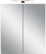 Mobile per bagno color crema da appendere e con specchio 60x71 cm Arcena – Germania