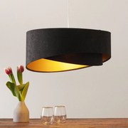 Lampada a sospensione Emi Maco Design, dimmerabile, Nero, Soggiorno / Sala da pranzo, Tessuto / Stoffa / Seta, Giovanile, Lampada a sospensione