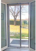 Zanzariera avvolgibile MEDAL Bazar Libera per portafinestra L 160 x H 250 cm grigio antracite sinistra riducibile