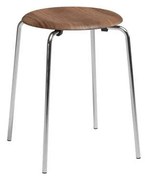 Fritz Hansen - Dot™ Stool Walnut Veneer Fritz Hansen