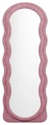 Specchio organico L. 65 x H. 170 cm in Velluto Rosa - AYANI
