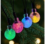 Catena luminosa natalizia LED per esterni 20xLED/2xAA 2,2 m IP44 multicolore