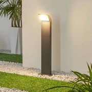 Lucande lampioncino LED Tinna, 60 cm, antracite, IP65 Tinna, Nero, Alluminio, Moderno, Lampada LED da esterni