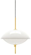 Fritz Hansen - Clam Lampada a Sospensione Ø440 Opal/Brass Fritz Hansen