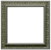 Specchio quadrato in legno argento 79 x 79 cm