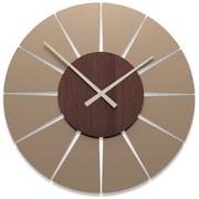 CalleaDesign Orologio da parete grande EXTREME L D. 100 cm rovere wengè