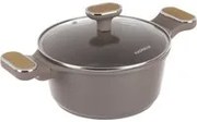 Casseruola antiaderente 20 cm Taupe con coperchio