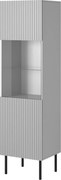 Armadio Asensio W-1 in grigio chiaro/nero - L50 cm