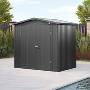 PRIMEYARD Casetta da giardino 210 x 150 cm, antracite - (GFPV00978)