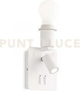Gea applique da comodino 2 luci led 3000k 3w / 230 lm + e27 con pre...