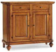 Credenza da 104 cm classica in legno noce lucido