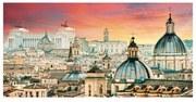 Stampa su tela Roma veduta, multicolore 80 x 180 cm