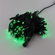 Catenaria Natalizia LED 11.6m IP65 Cavo VERDE Luce VERDE Colore Verde 515 - 520 °K