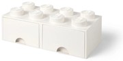 Contenitore bianco avorio con due cassetti - LEGO®