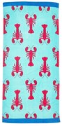 Telo mare blu in cotone 76x160 cm Lobster – Catherine Lansfield
