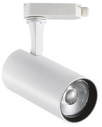 Illuminazione A Binario Contemporaneo Fox Alluminio Bianco Led 25W 4000K Ip20