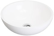 Lavabo bagno tondo 40 cm in Solid Surface Bianco - IMJA