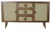 Credenza DKD Home Decor Rattan Legno di mango (150.5 x 40.5 x 86 cm)