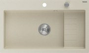 Mexen Omar lavello in granito 1-vasca 800 x 480 mm, beige, sifone cromato - 6520801005-69