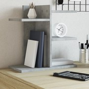 Organizer Scrivania Grigio Cemento 42x21,5x42 Cm Multistrato /