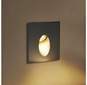 Brilagi - Lampada da incasso LED per esterni STAIRDOT LED/2W/230V, nero, IP65, quadrata