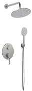 Set Doccia 3 Pezzi Ad Incasso Acciaio Spazzolato Smooth Rubicer