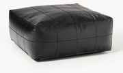 Cuscino da pavimento in pelle fatto a mano Raven