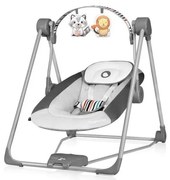 Lionelo - Dondolo per bambini OTTO 4xLR14 Cozy Grey