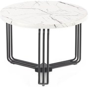 Tavolino ANTICA 41x55 cm nero/marmor decor