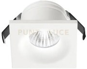 Gfa851c- faretto da incasso quadrato bianco led 3000k 320lm 4w 4,5x...